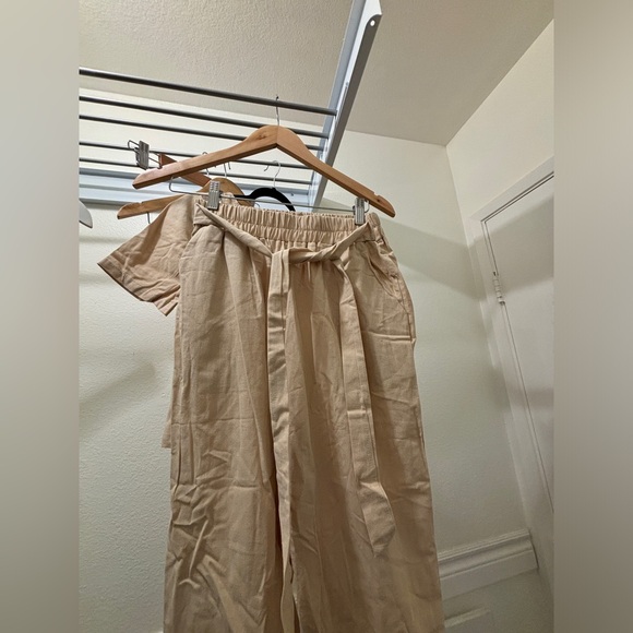 NWT 2 Piece Outfit Cotton/ Linen Casual Matching Set - Picture 6 of 14